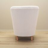White armchair, Scandinavian design, production: Denmark