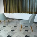 Mid-Century Club Chairs in Mohair by Wilhelm Knoll, 1950s, Set of 2