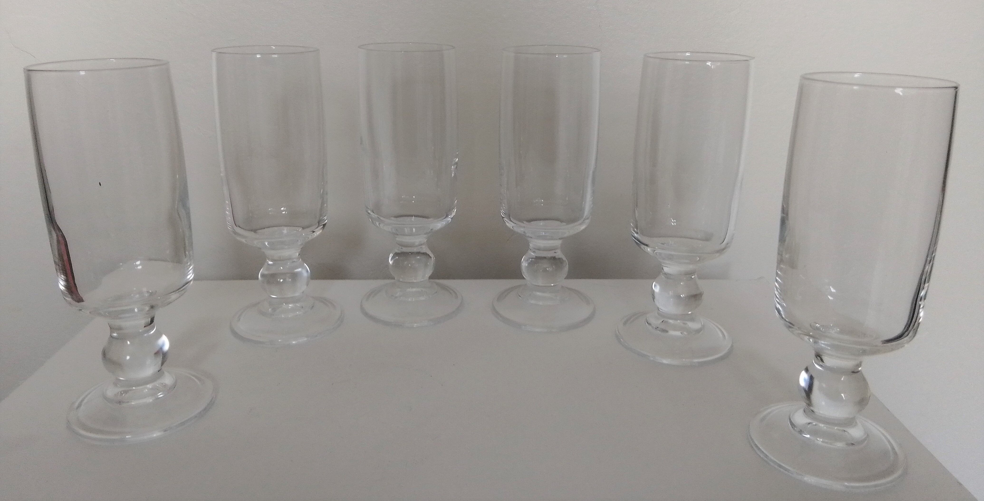 Lots de 6 flûtes à champagnes Crystal d'Arques