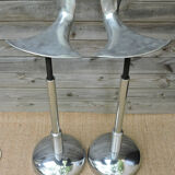 Pair of dentist stools spring vintage design