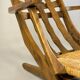 Folding armchair with woven seat – vintage French design