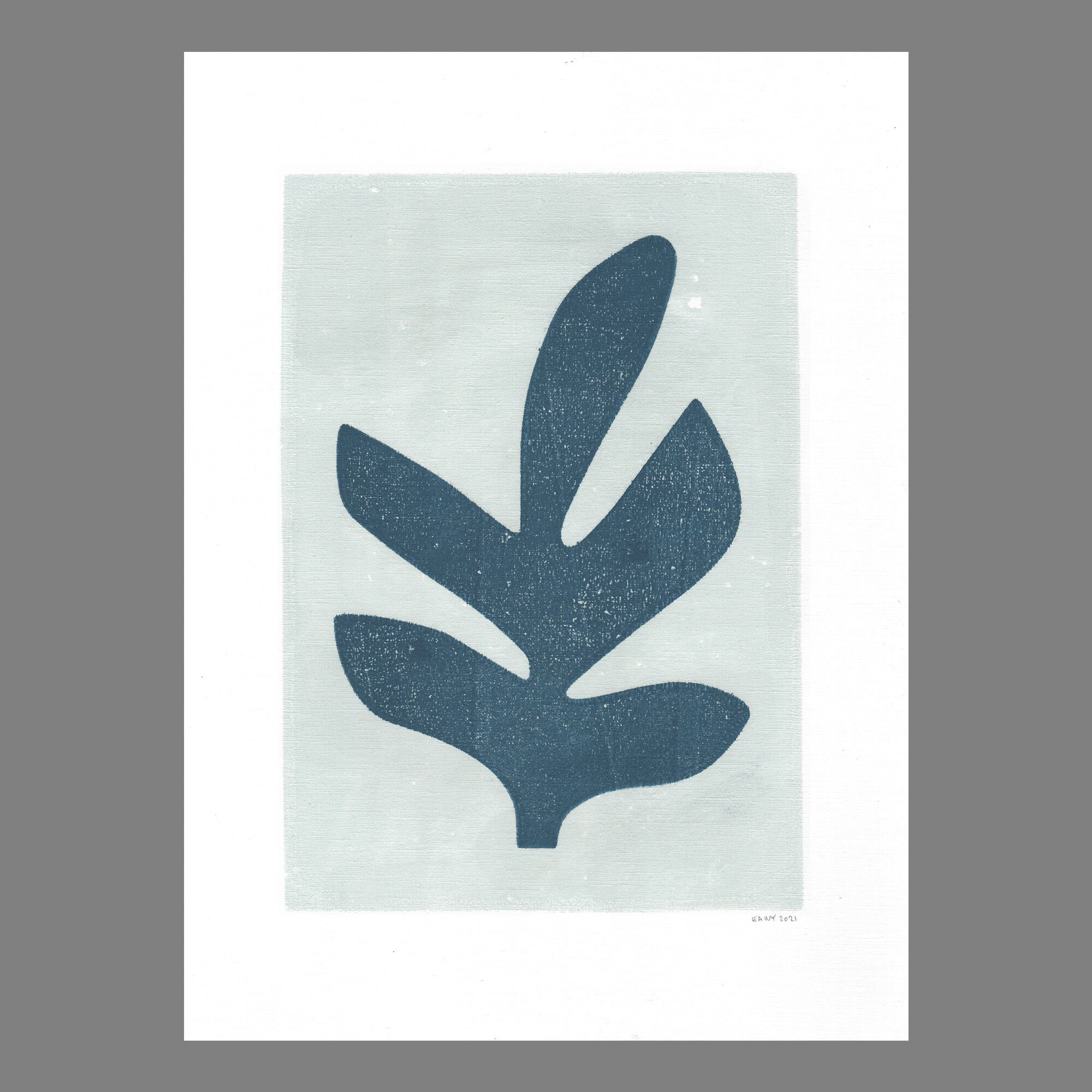 Painting on paper, illustration M255, signed Eawy