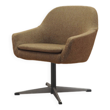 Brown armchair, Danish design, 1970s, production: Denmark