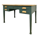 Vintage desk with 5 drawers