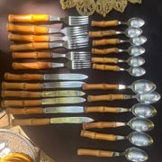 Bamboo tableware set