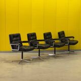 1970s Leather Swivel Chair Eurochair by Girsberger (Price for One)