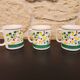 Set of 3 vintage “8 to 8” mugs – 1980s