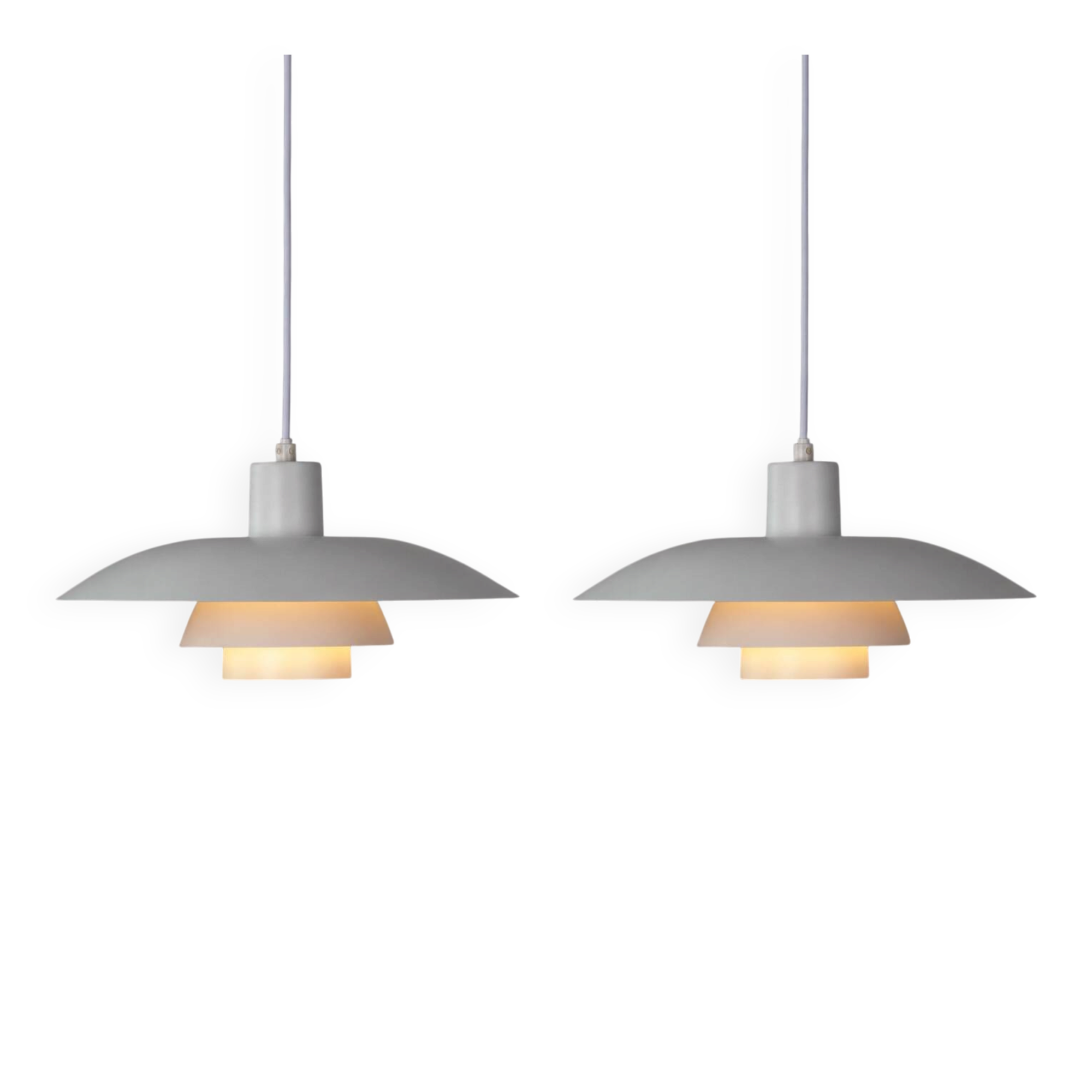 Pair of vintage PH 4/3 pendant lamps by Poul Henningsen, Louis Poulsen 1966