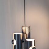 Space Age 3-light pipe chandelier, 1960s-70s