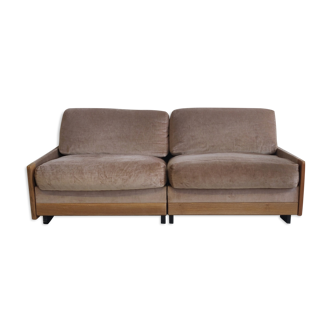 Canapé modèle 920 en bois de rose par Afra & Tobia Scarpa pour Cassina, 1970