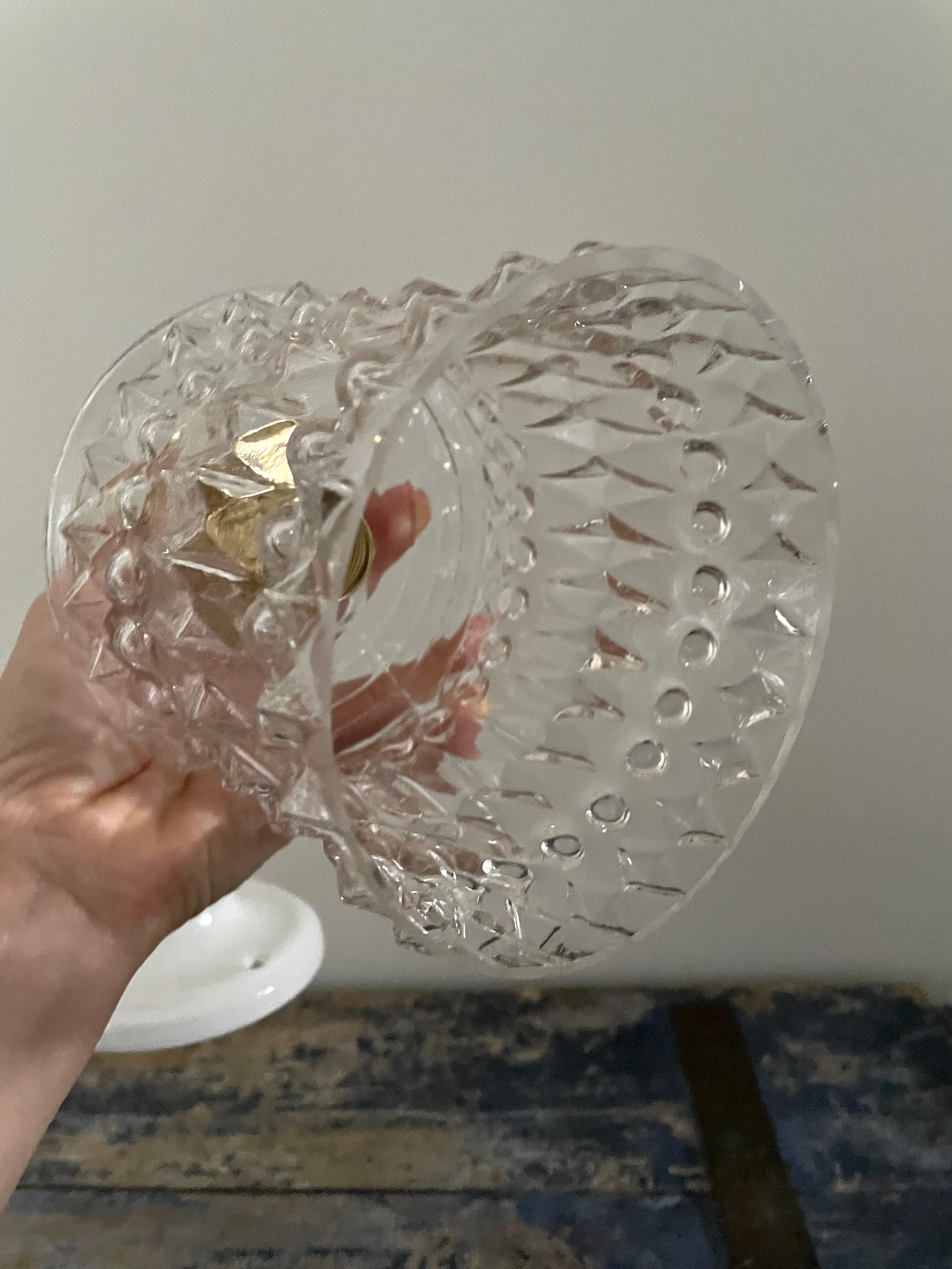 New electrified chiseled glass wall lamp