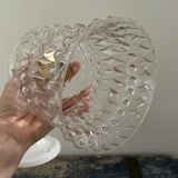 New electrified chiseled glass wall lamp