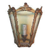 Superb bronze wall lamp lantern / working condition