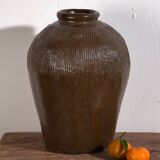 Ancien vase chinois en céramique émaillée (c.1900)
