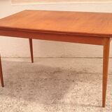Scandinavian teak table with elongations