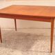Scandinavian teak table with elongations