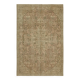 Tapis de laine Beige Persan noué à la main des années 1970 190 cm x 289 cm