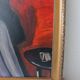 Peinture abstraite de modèle de femme figure moderne antique ancienne vintage 19