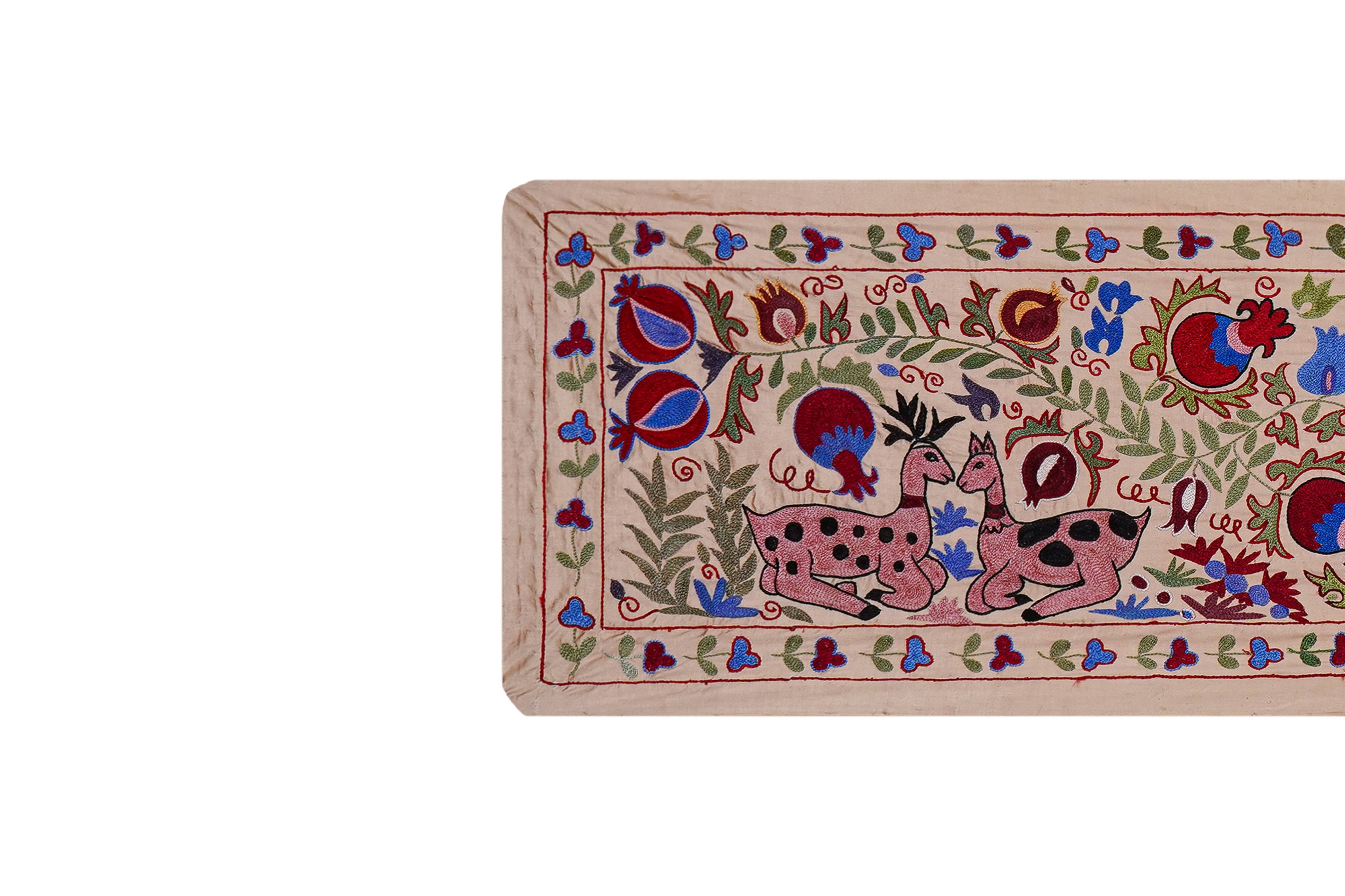 Hand-knotted rug, vintage Turkish rug 51x190 cm