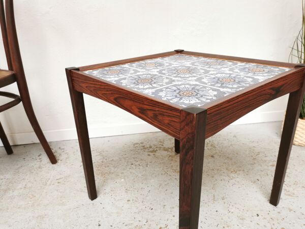 table basse d'appoint scandinave vintage en céramique