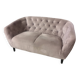 Vintage rose purple velvet sofa