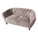 Vintage rose purple velvet sofa