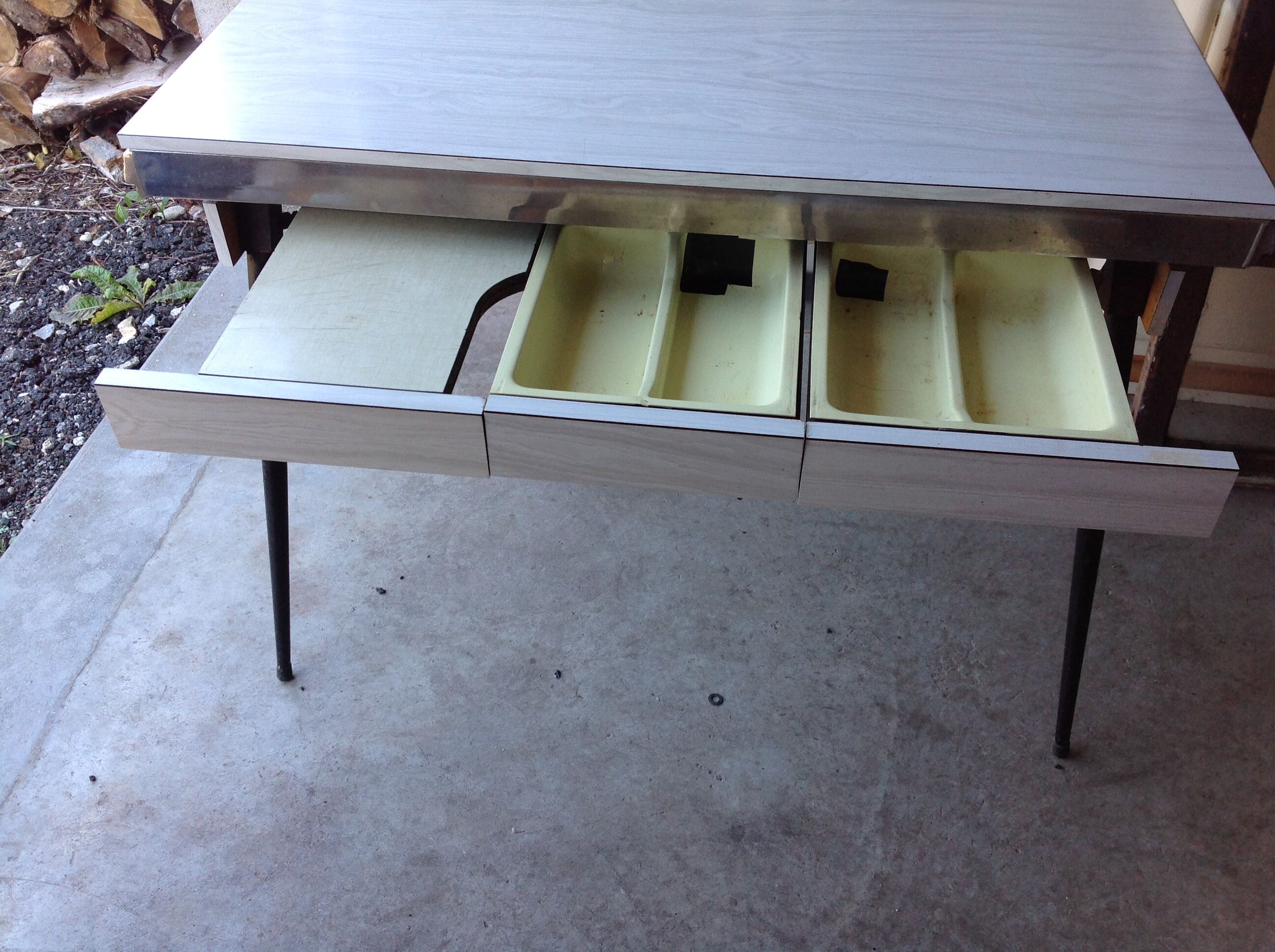 Table formica avec rallonges | Selency
