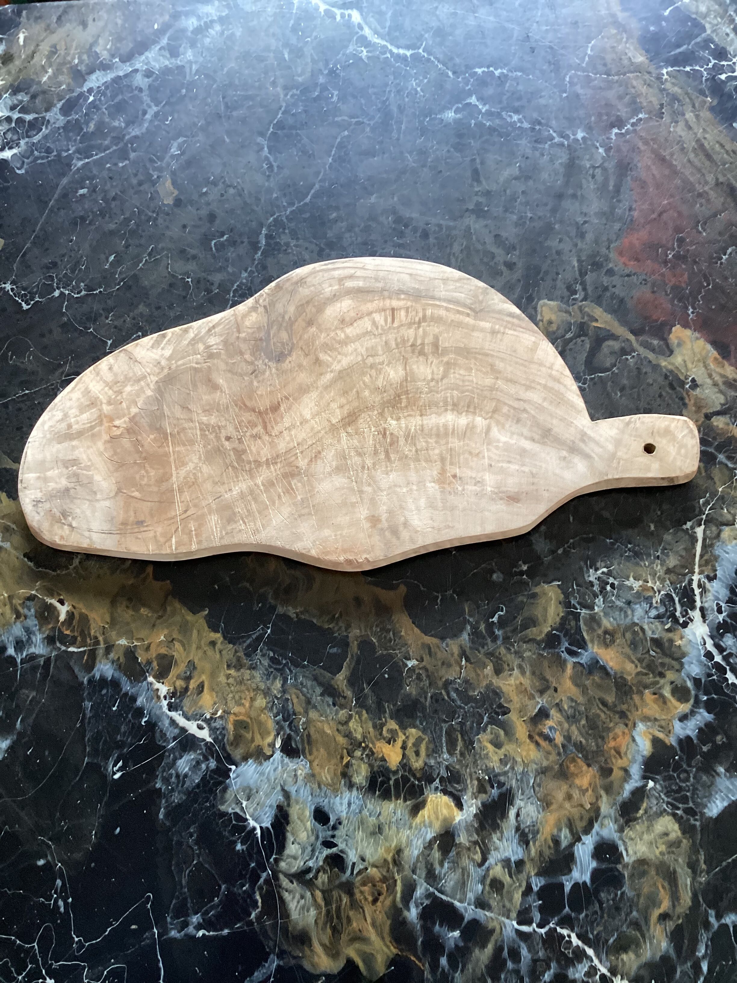 Vintage light wood cutting board