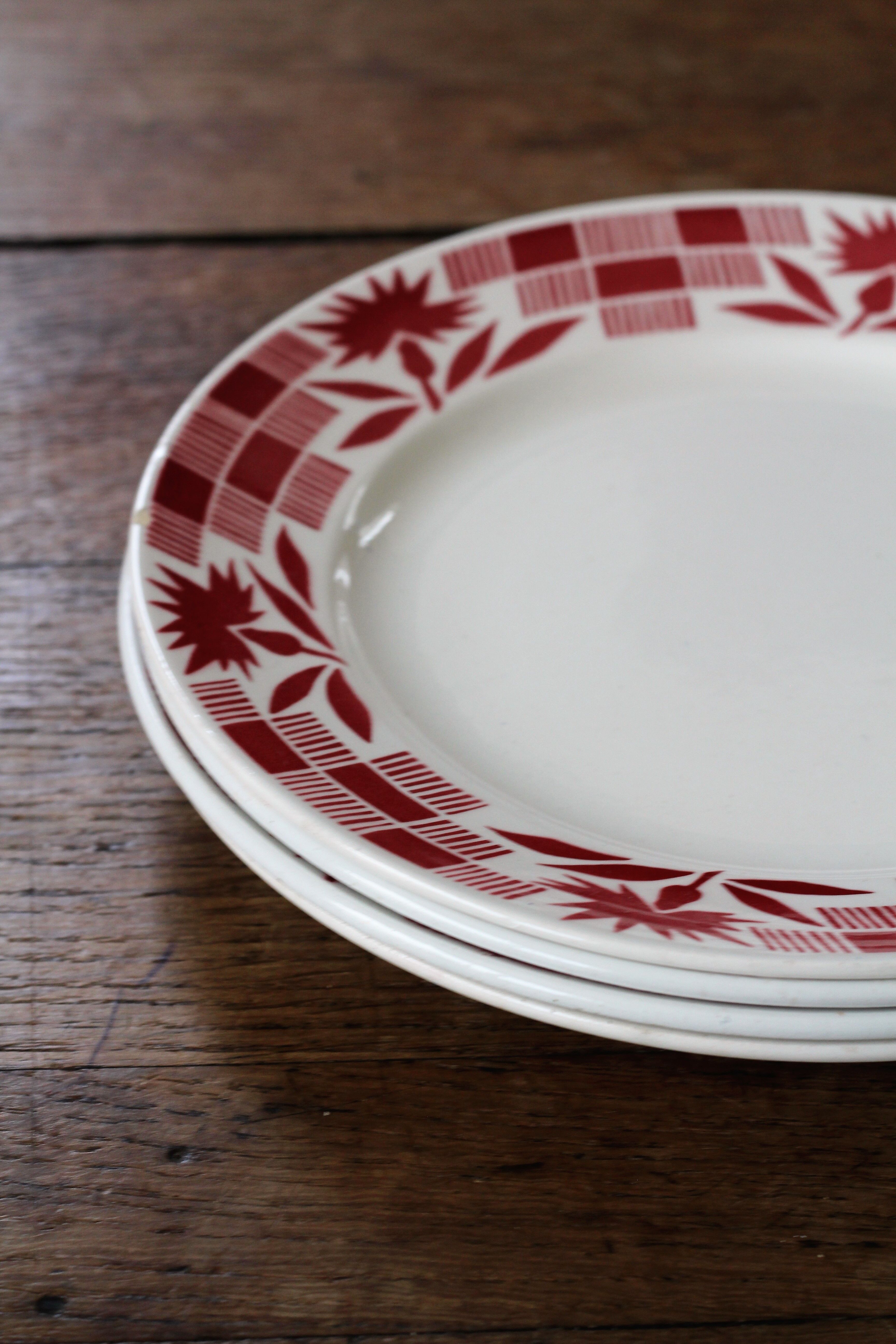 Lot of 4 plates Luneville