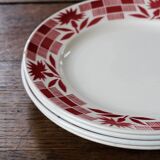 Lot of 4 plates Luneville