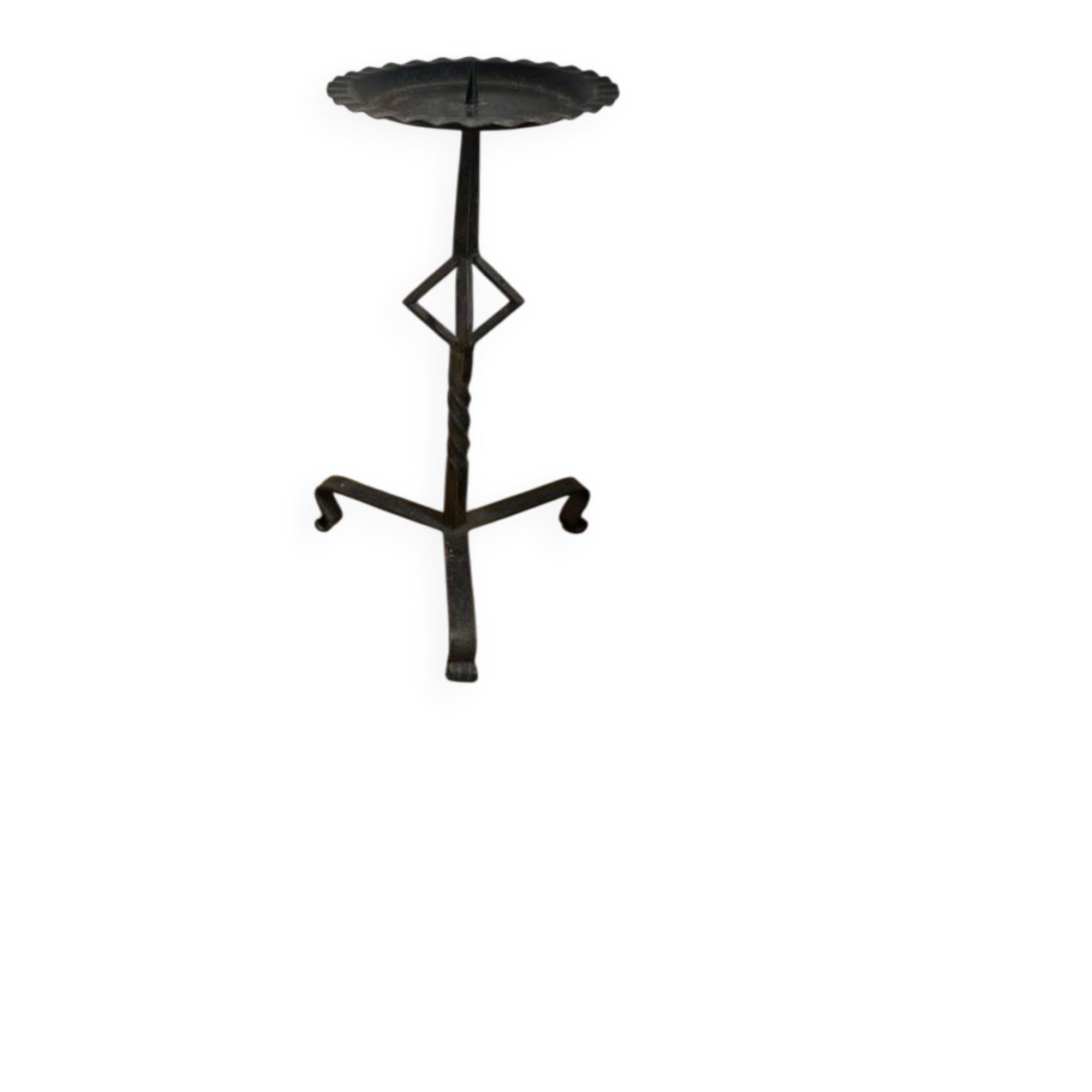 Wrought iron candle holder