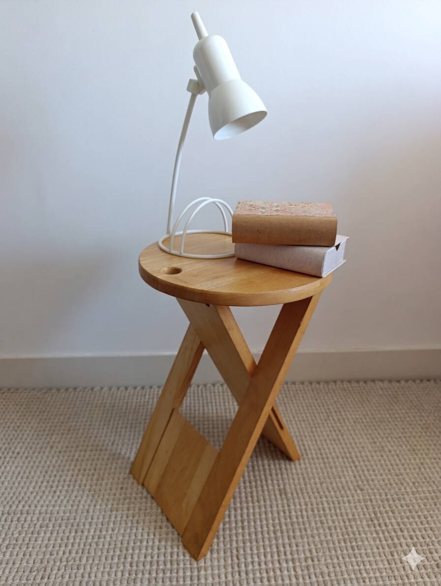 "Suzy" folding stool by Adrian Reed – vintage British design