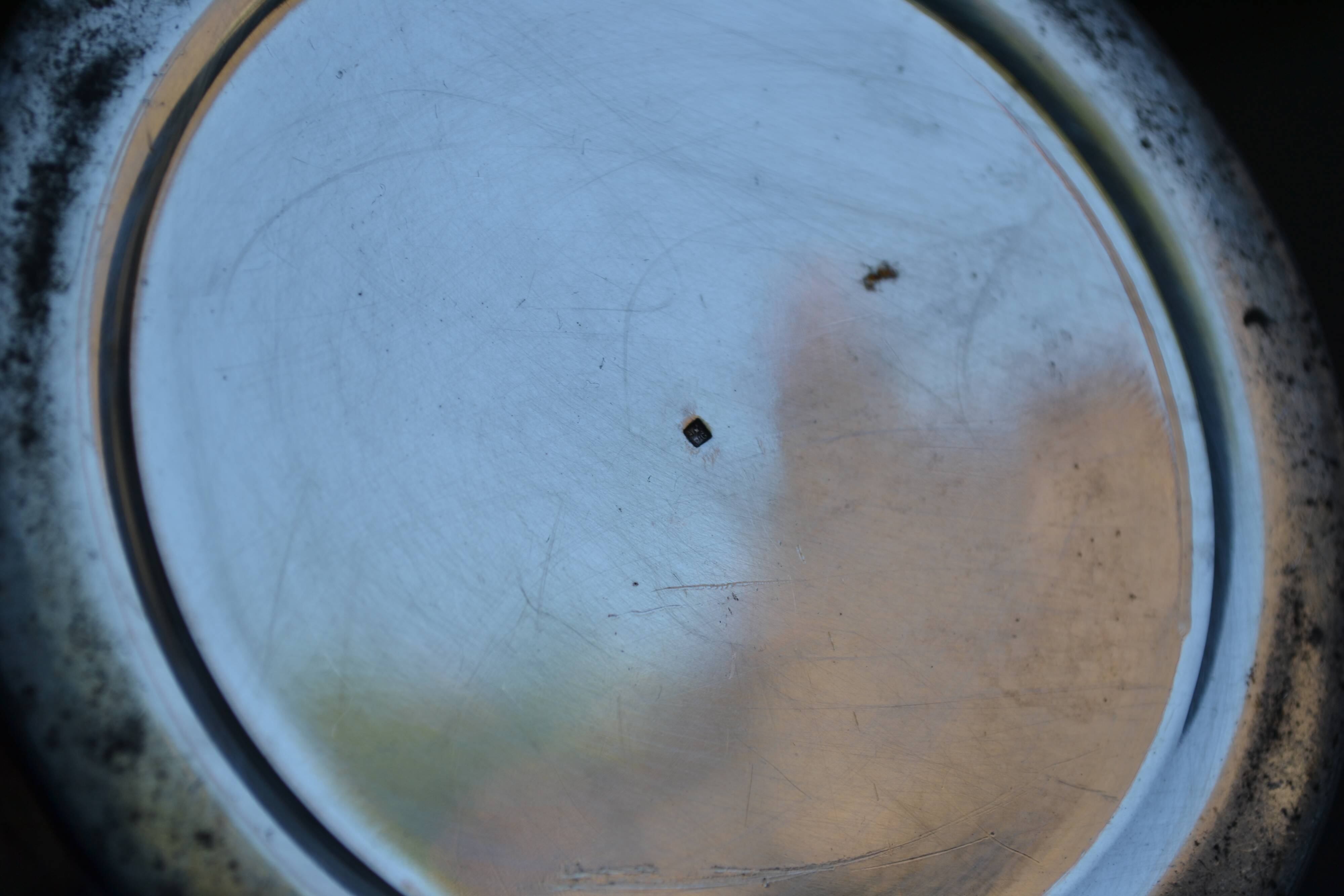 Silver-plated ice or champagne bucket with goldsmith's hallmark