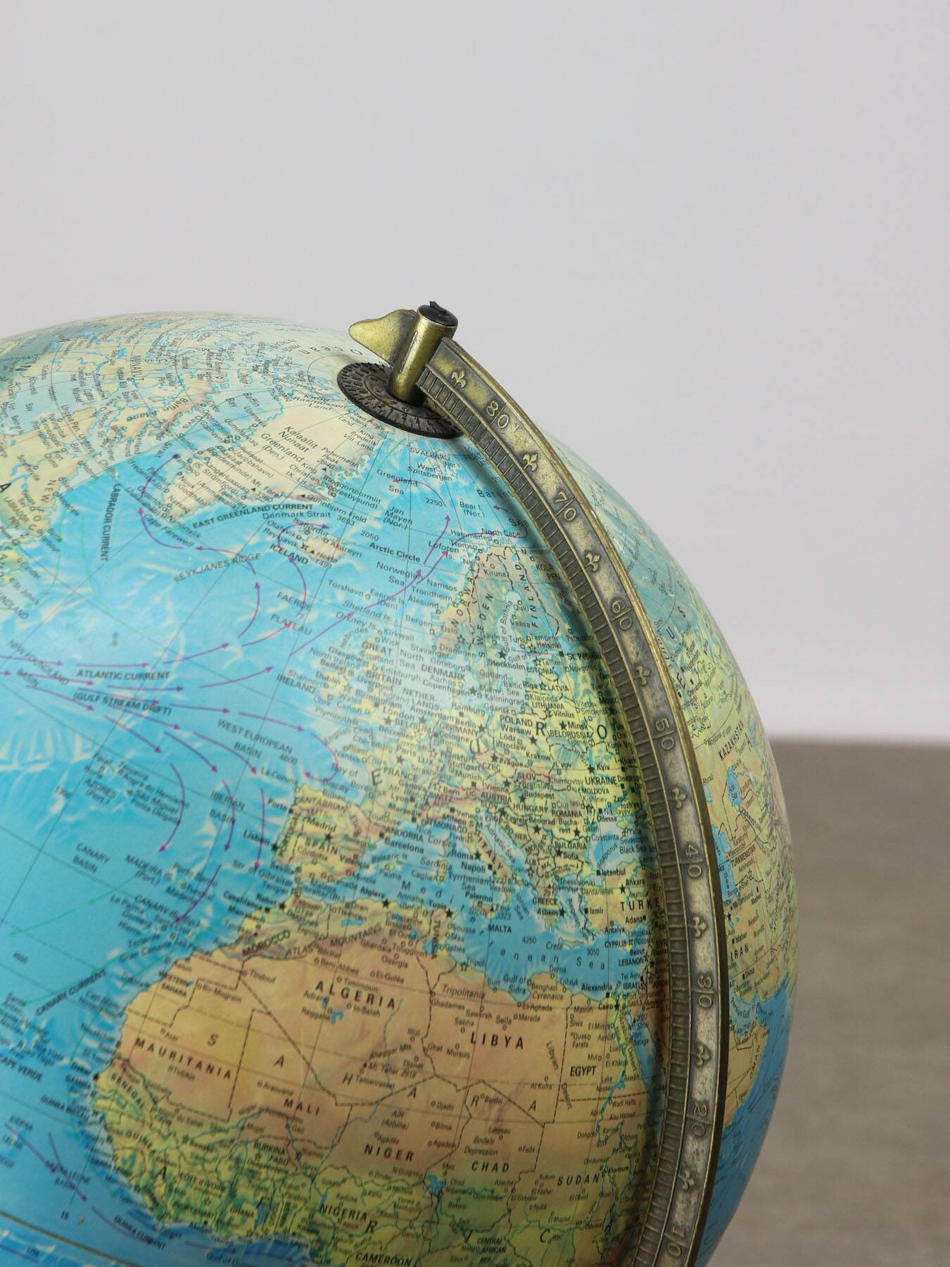 Vintage Danish Illuminated Glass Globe, 90s