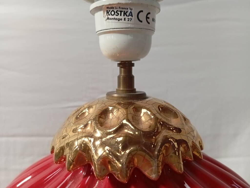 Large Kostka ceramic lamp