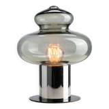 Space age chrome and glass table lamp