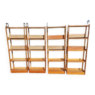 4 pine storage shelves