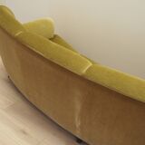 Green velour sofa, Danish design, 1960s, production: Denmark