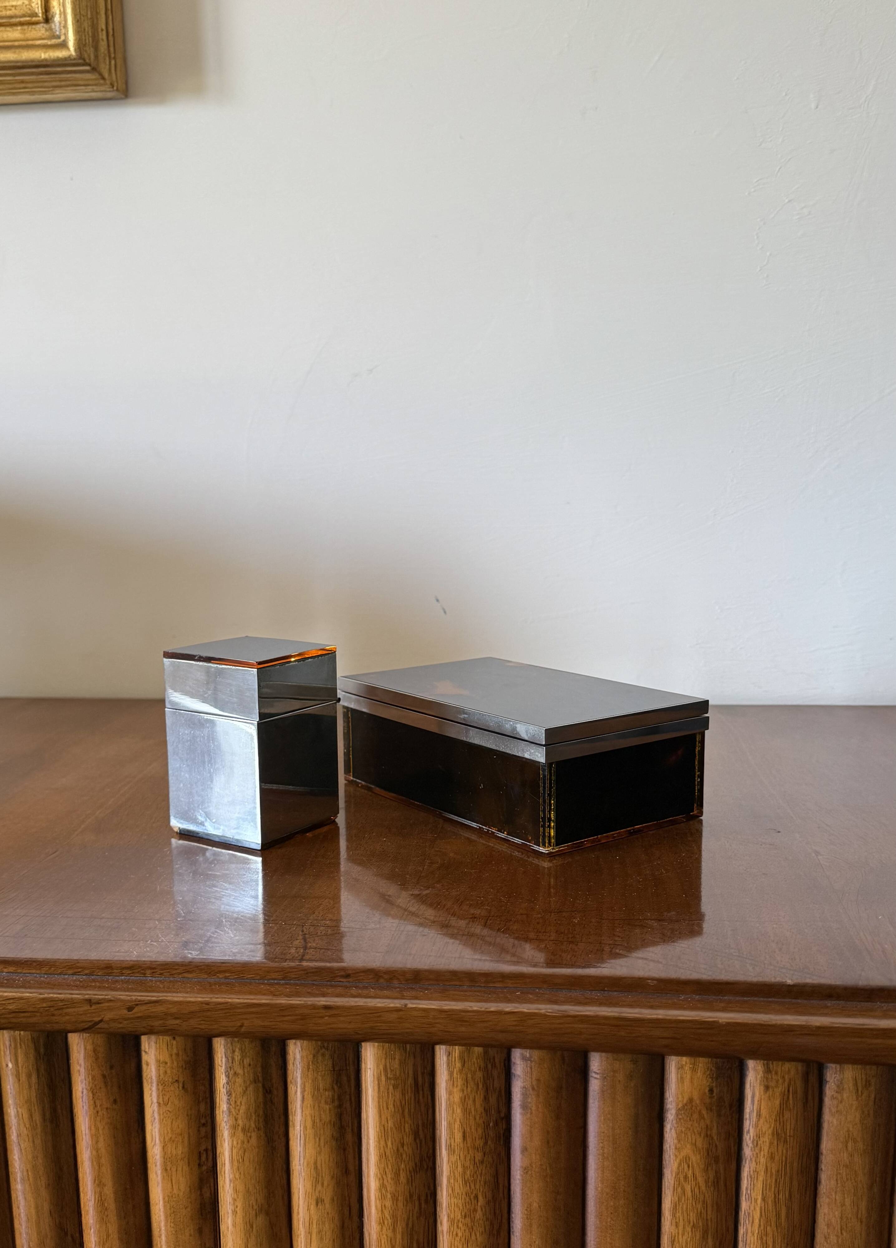 Hollywood regency luxury smoking set, Italy 1970