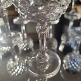 Set of 9 vintage liqueur glasses – baroque chic style – 1970s