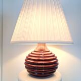Ceramic burgundy red lamp base