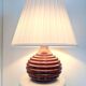 Ceramic burgundy red lamp base
