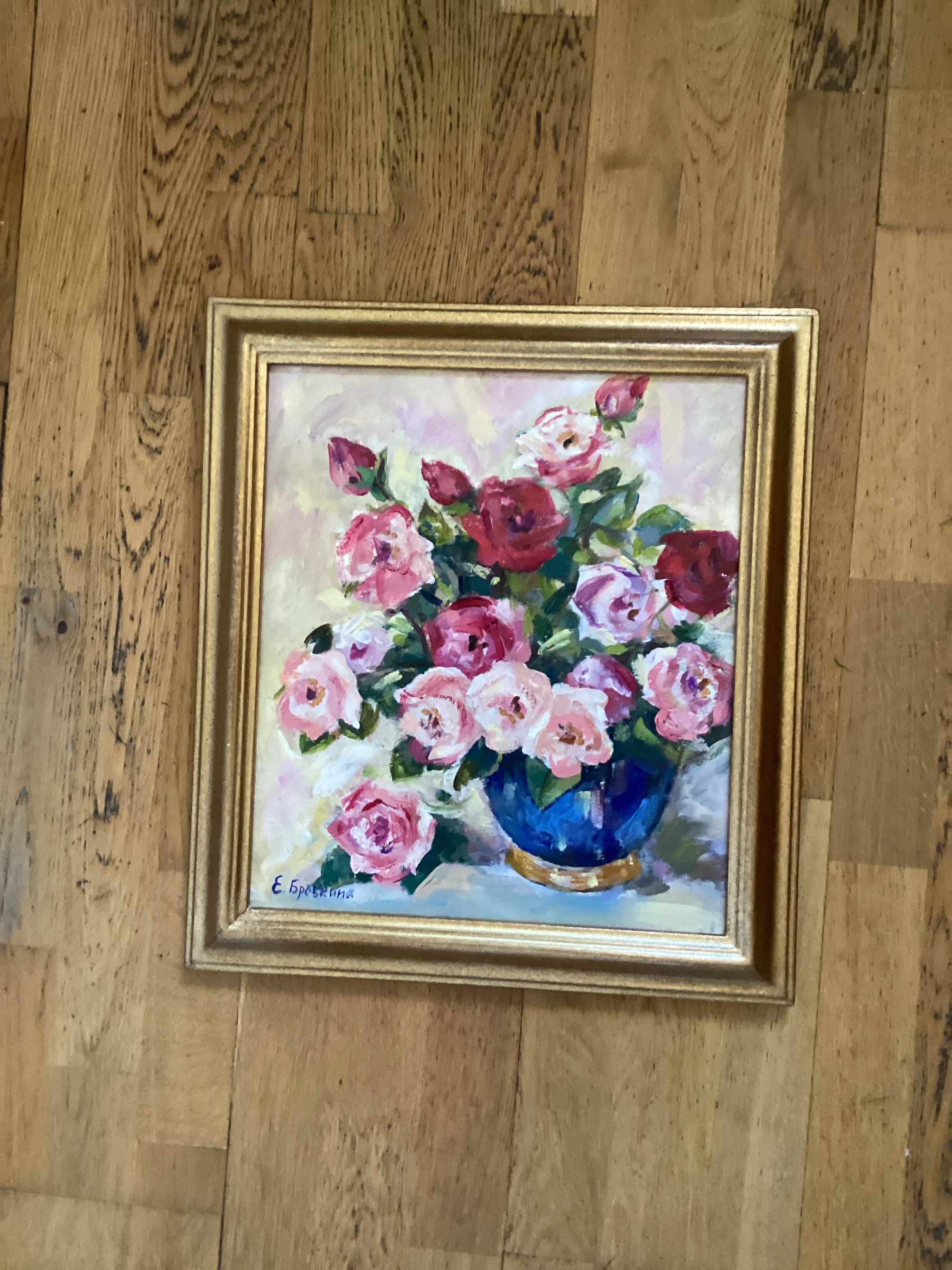 Oil painting on canvas signed, dimensions: height - 49 cm - width - 44 cm -