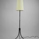 Black and Brass Floor Lamp, Model KT 706 — Konsthantverk Tyringe, Sweden, 1950s