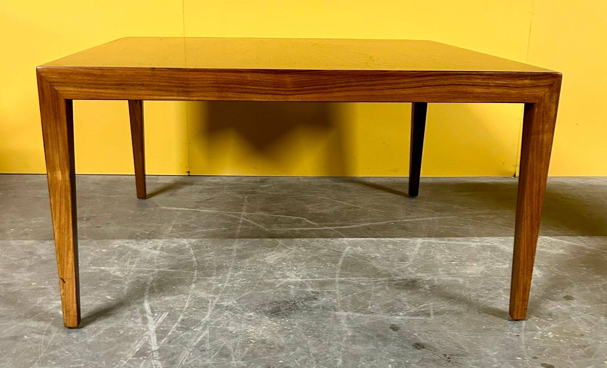 Danish mid-century rosewood coffee table