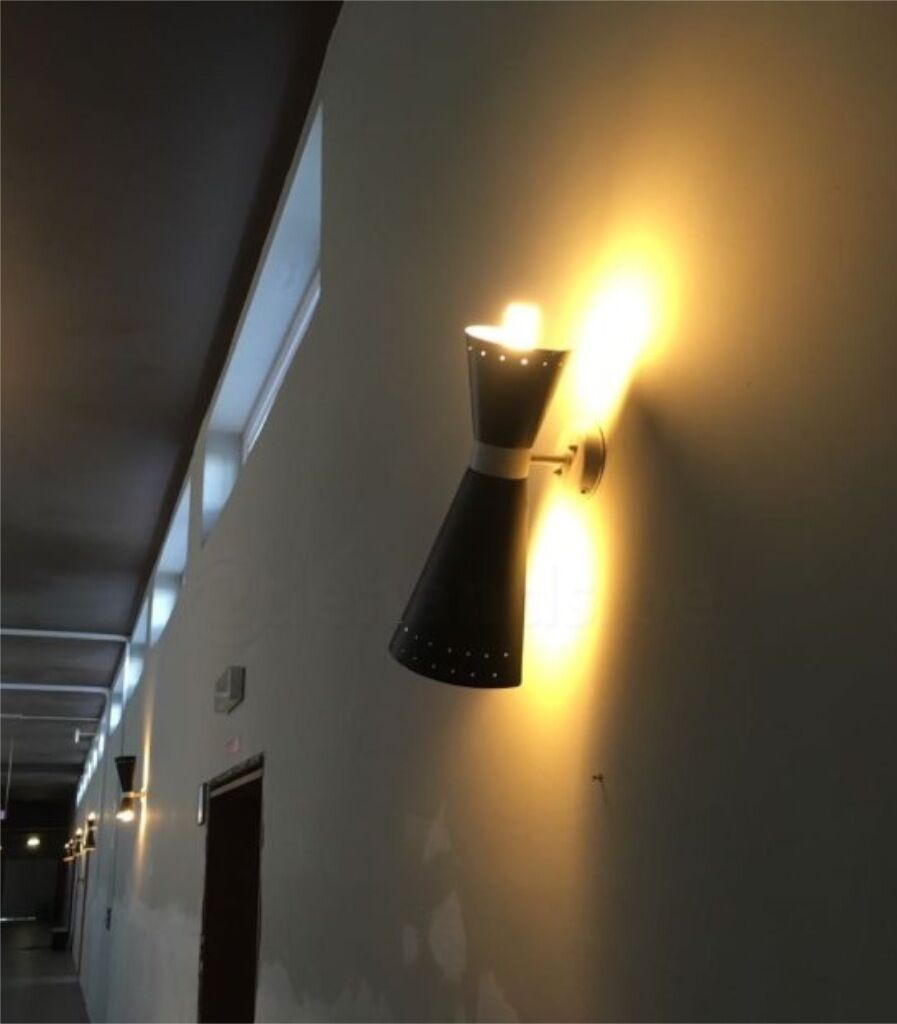 Elegant wall lamps by Stilnovo, anno 1950s (set of 2)