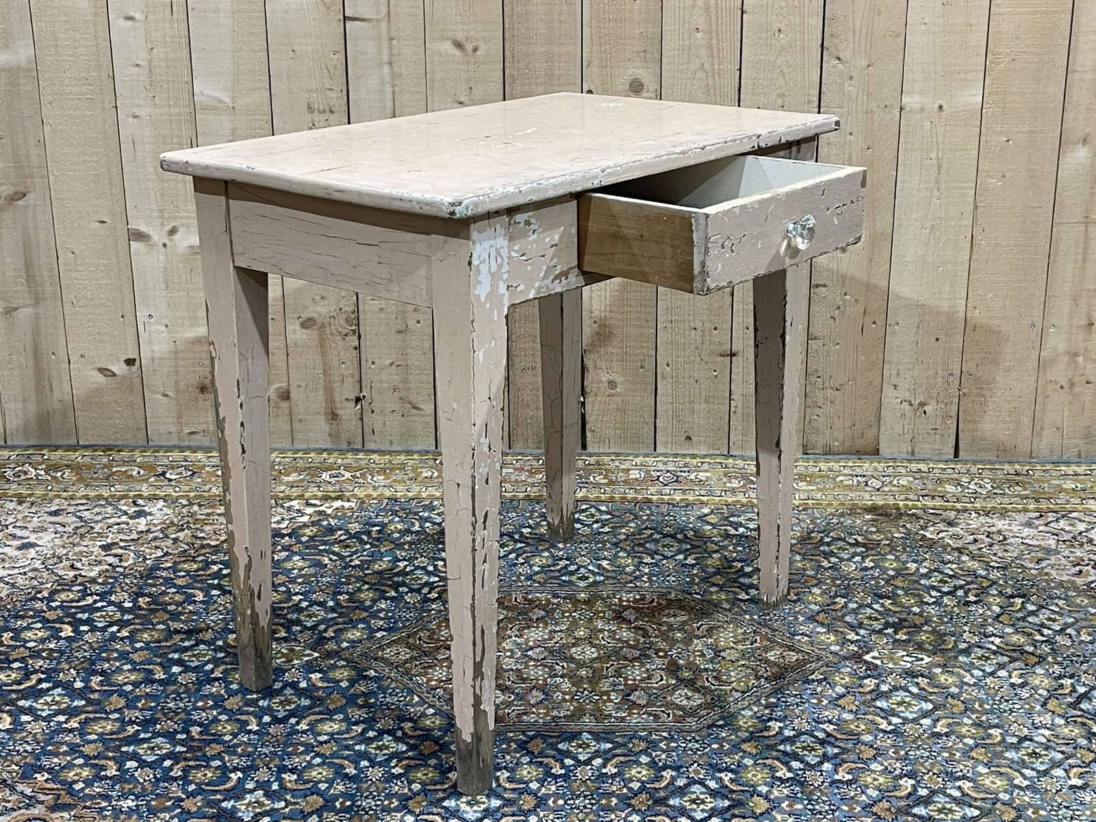 Beech desk table from the 1950s