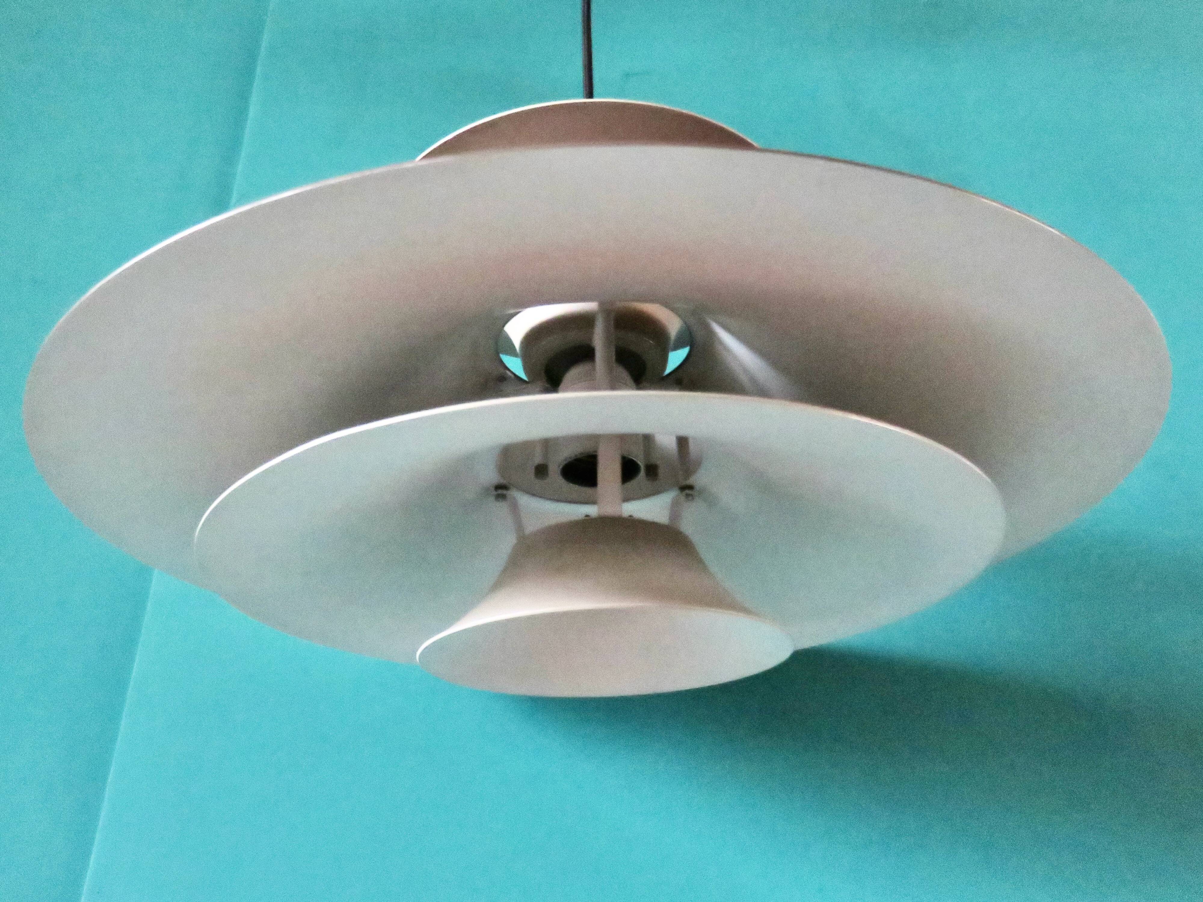 Tricolor pendant light "Radius" Fog & Morup, Denmark 1975