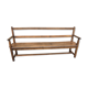Bench with backrest