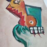 Peinture à l' acrylique expressionniste